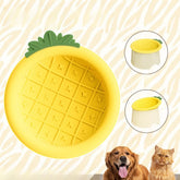 Anti overflow slow feeding bowl, pet silicone bowl to protect cervical spine, high foot rice bowl