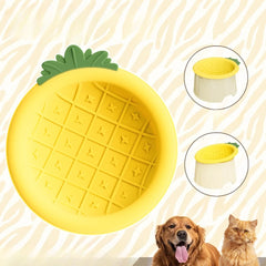Anti overflow slow feeding bowl, pet silicone bowl to protect cervical spine, high foot rice bowl