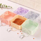 Travel pet accessories, lightweight, anti slip, foldable pet bowl, hiking buckle