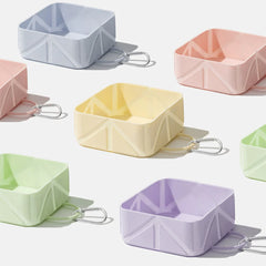 Silicone Foldable Pet Travel Bowl: Portable Dog and Cat Bowl for Outdoor Food and Water - Camping, Hiking, and Outing Use