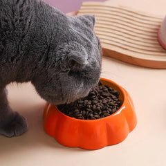 Cute design pet ceramic bowl watermelon strawberry shaped cat food bowl