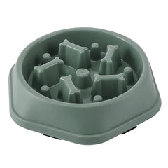 Slow feeding cat bowl anti suffocation cat food bowl anti slip pet slow food dispenser
