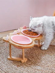 Ceramic cat bowl dog bowl single/double pet bowl cat/dog feeder