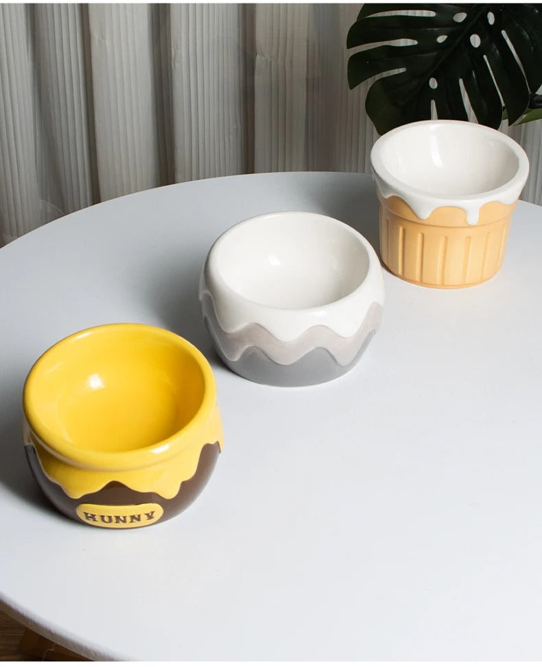 One piece cute feeding bowl