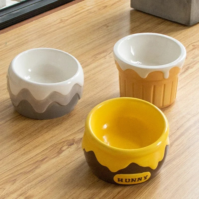 One piece cute feeding bowl