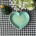 Colorful heart-shaped pet feeding dish