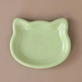 Cat shaped feeding dish