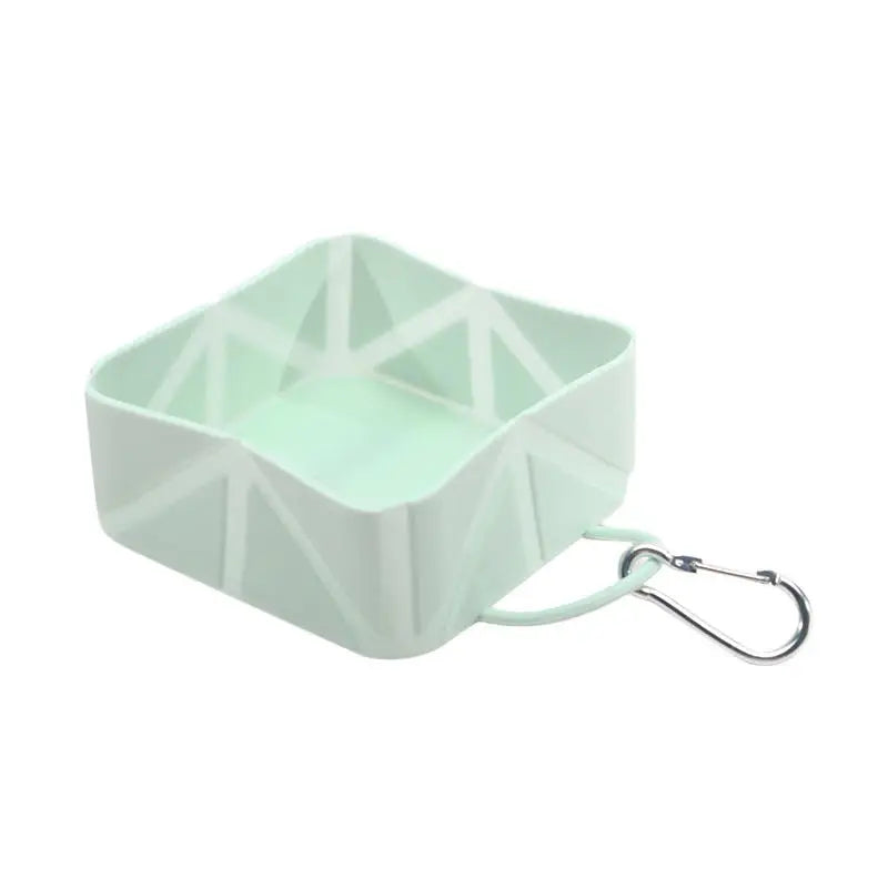 Travel pet accessories, lightweight, anti slip, foldable pet bowl, hiking buckle