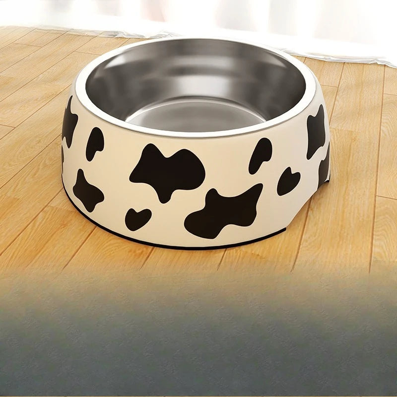 Pet feeding bowl for cats and dogs, single capacity anti tipping multi-purpose stainless steel indoor daily use