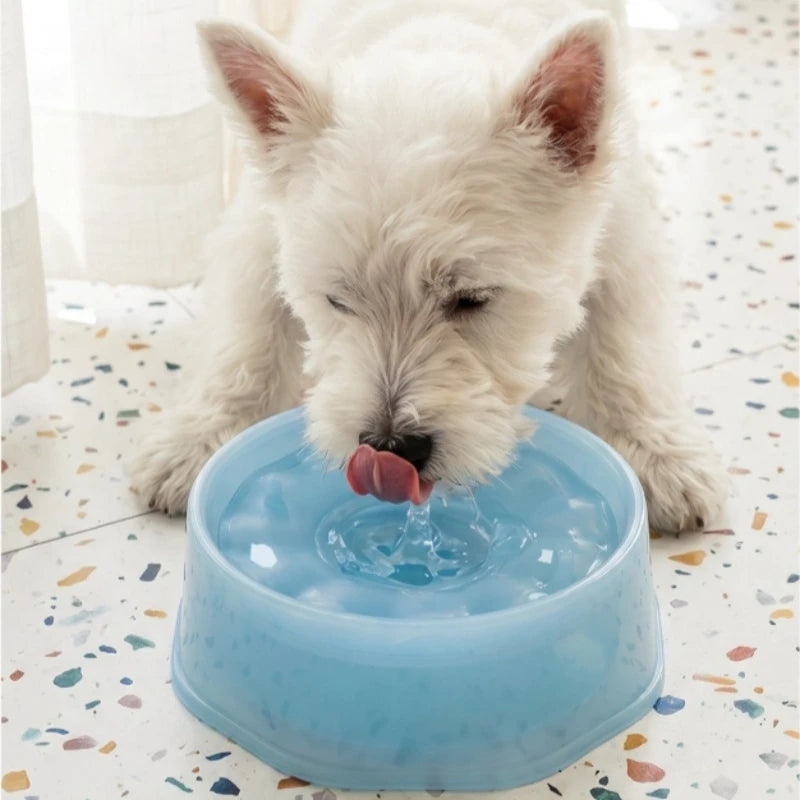 1200ML Summer Pet Cooling Bowl Water Bowl Non Wet Mouth Pet Drinking Bowl Portable