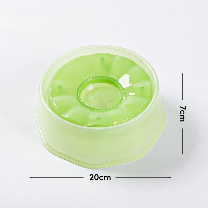 1200ML Summer Pet Cooling Bowl Water Bowl Non Wet Mouth Pet Drinking Bowl Portable