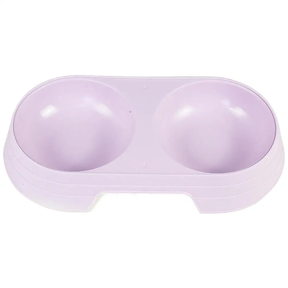 Pet Double Bowl Dog Bowl Cat and Dog Drinking and Eating Dual purpose Rice Bowl Pet Supplies Cat Feeder