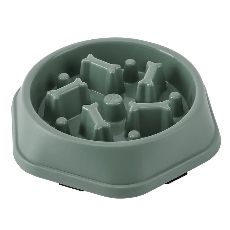 Slow feeding cat bowl anti suffocation cat food bowl anti slip pet slow food dispenser