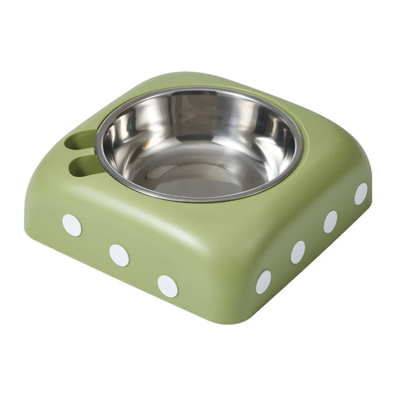 Single pet bowl, cat food, water bowl, anti slip feeding tray, durable pet feeder, suitable for kittens