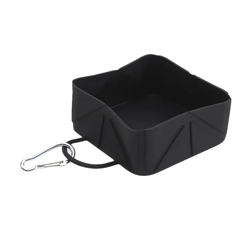 Travel pet accessories, lightweight, anti slip, foldable pet bowl, hiking buckle