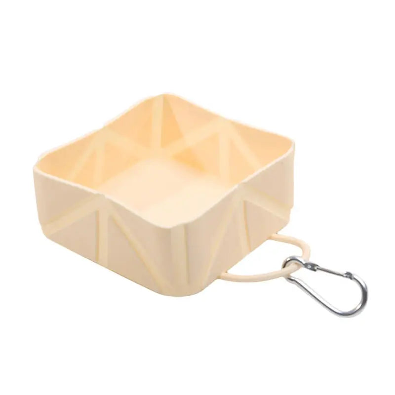 Travel pet accessories, lightweight, anti slip, foldable pet bowl, hiking buckle