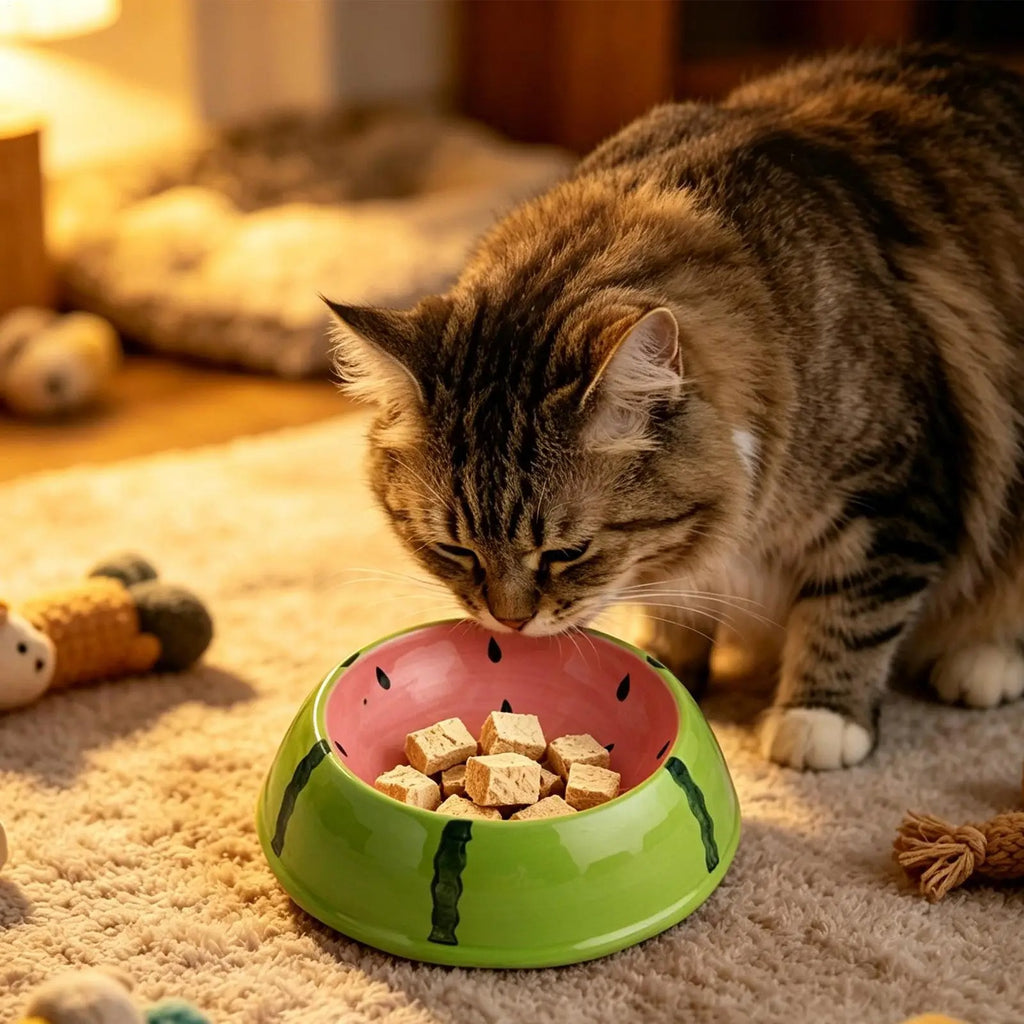 Fruit patterned pet feeding bowl
