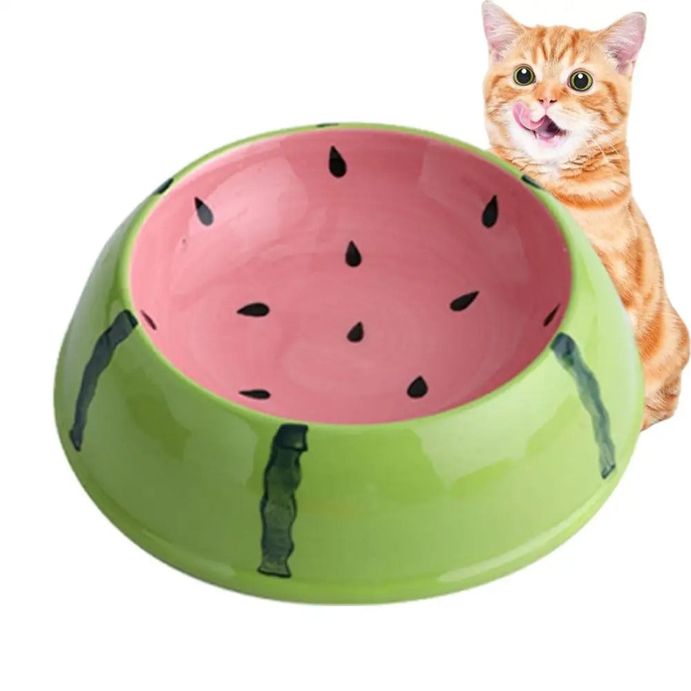 Fruit patterned pet feeding bowl